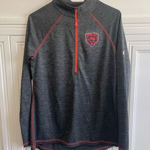 Majestic Cool Base Chicago Bears Zip Top